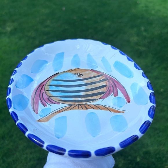 Vietri Hand Painted Fish Platter | 10 1/2" Long | Made in Italy - Picture 2 of 8